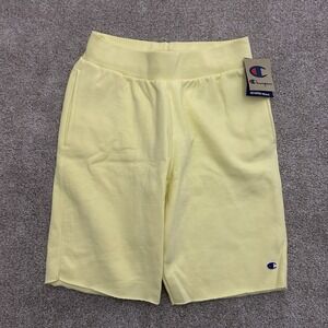 Champion Reverse Weave Cut Off Lemon Glacier Shorts Men's Size Medium NEW‎
